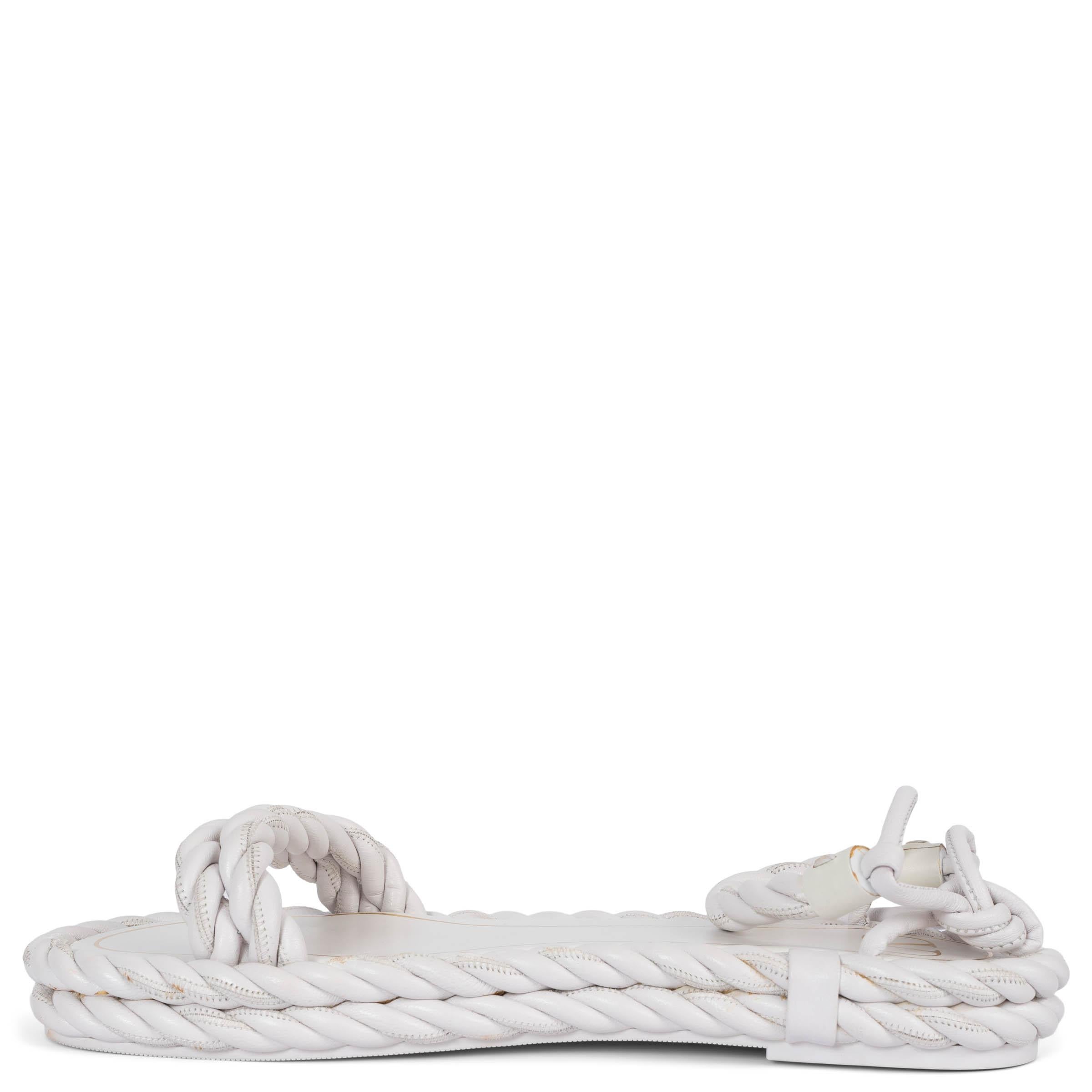 Valentino in pelle bianca 2020 THE ROPE GRECIAN Sandali Scarpe 40 In condizioni ottime in vendita a Zürich, CH
