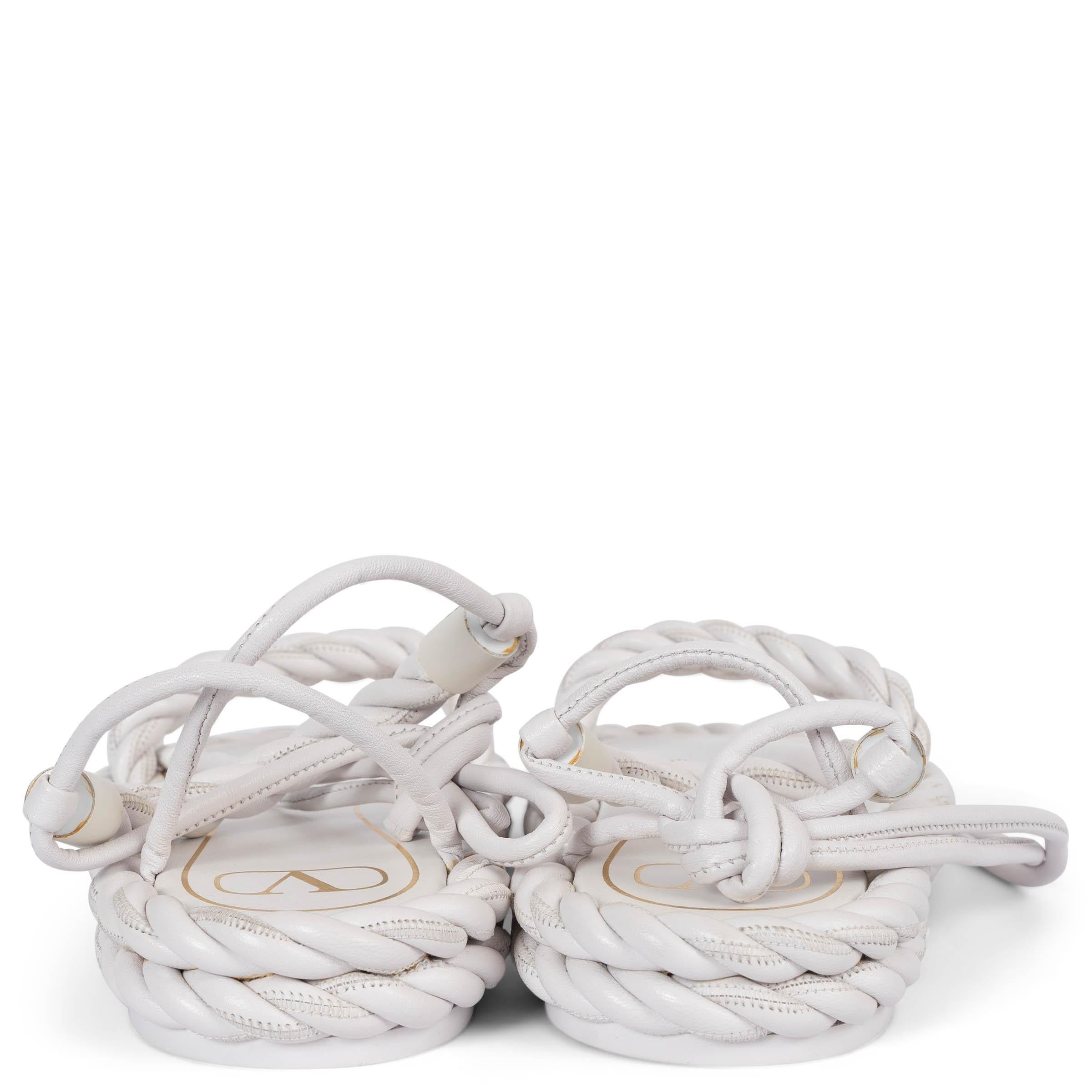 Donna Valentino in pelle bianca 2020 THE ROPE GRECIAN Sandali Scarpe 40 in vendita