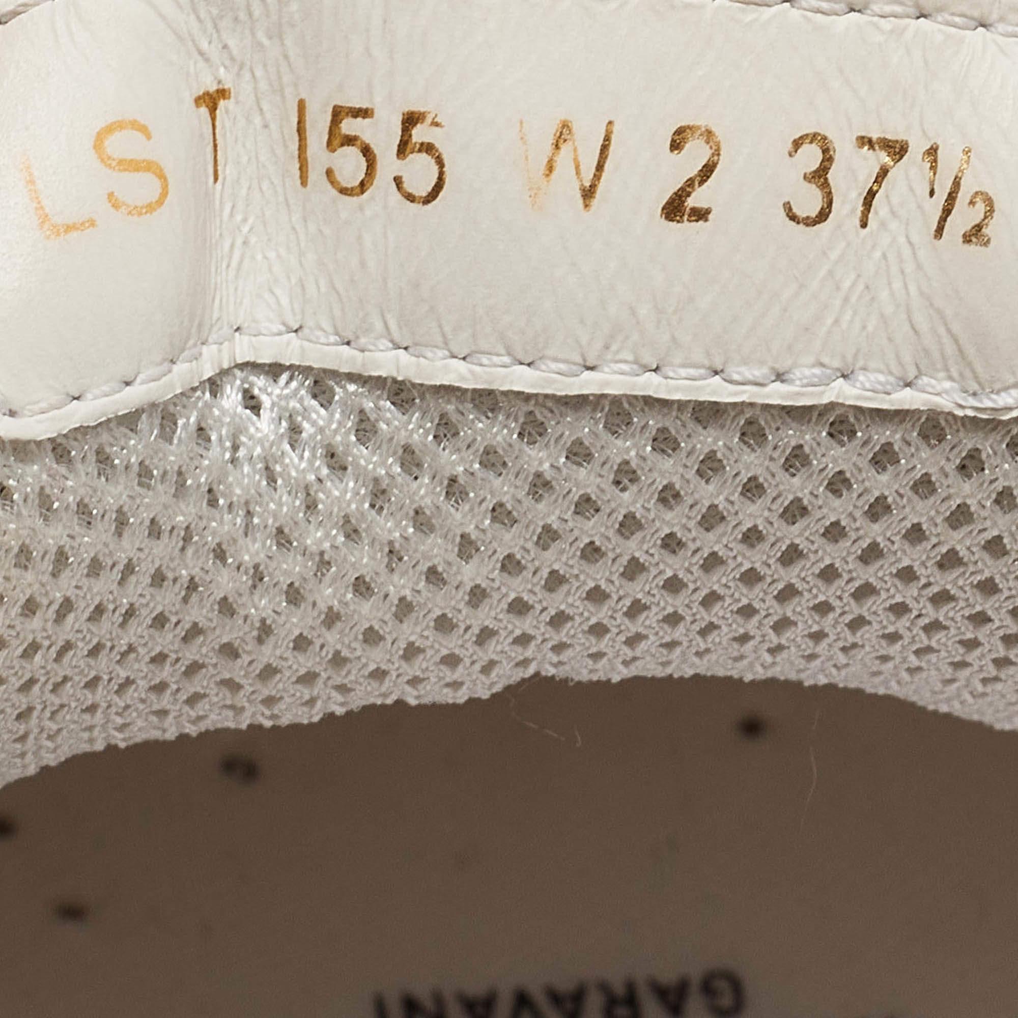 Valentino, scarpe da ginnastica in pelle e rete di colore bianco, misura 37,5 3