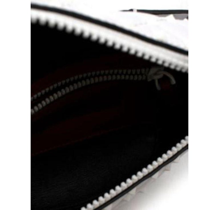 Valentino white leather Free Rockstud belt bag For Sale at 1stDibs