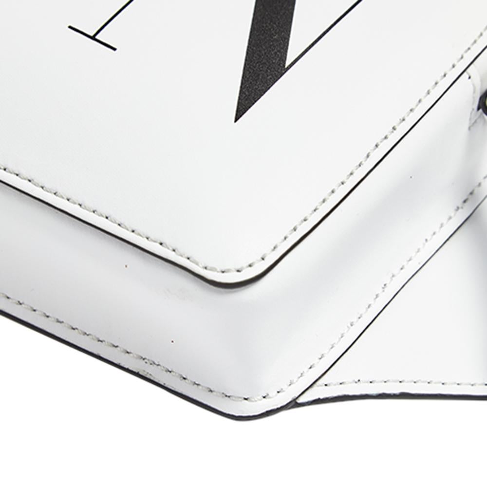 Valentino White Leather VLTN Belt Bag 4