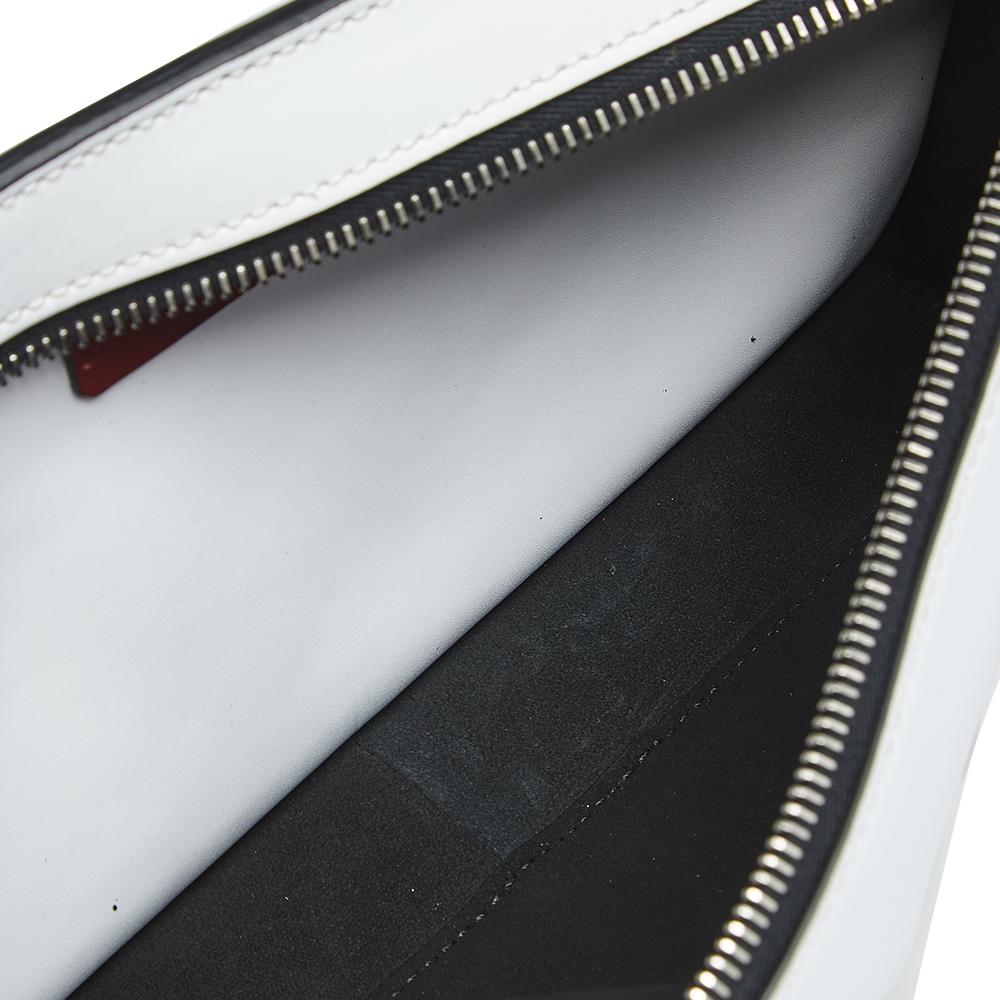 Valentino White Leather VLTN Belt Bag 1