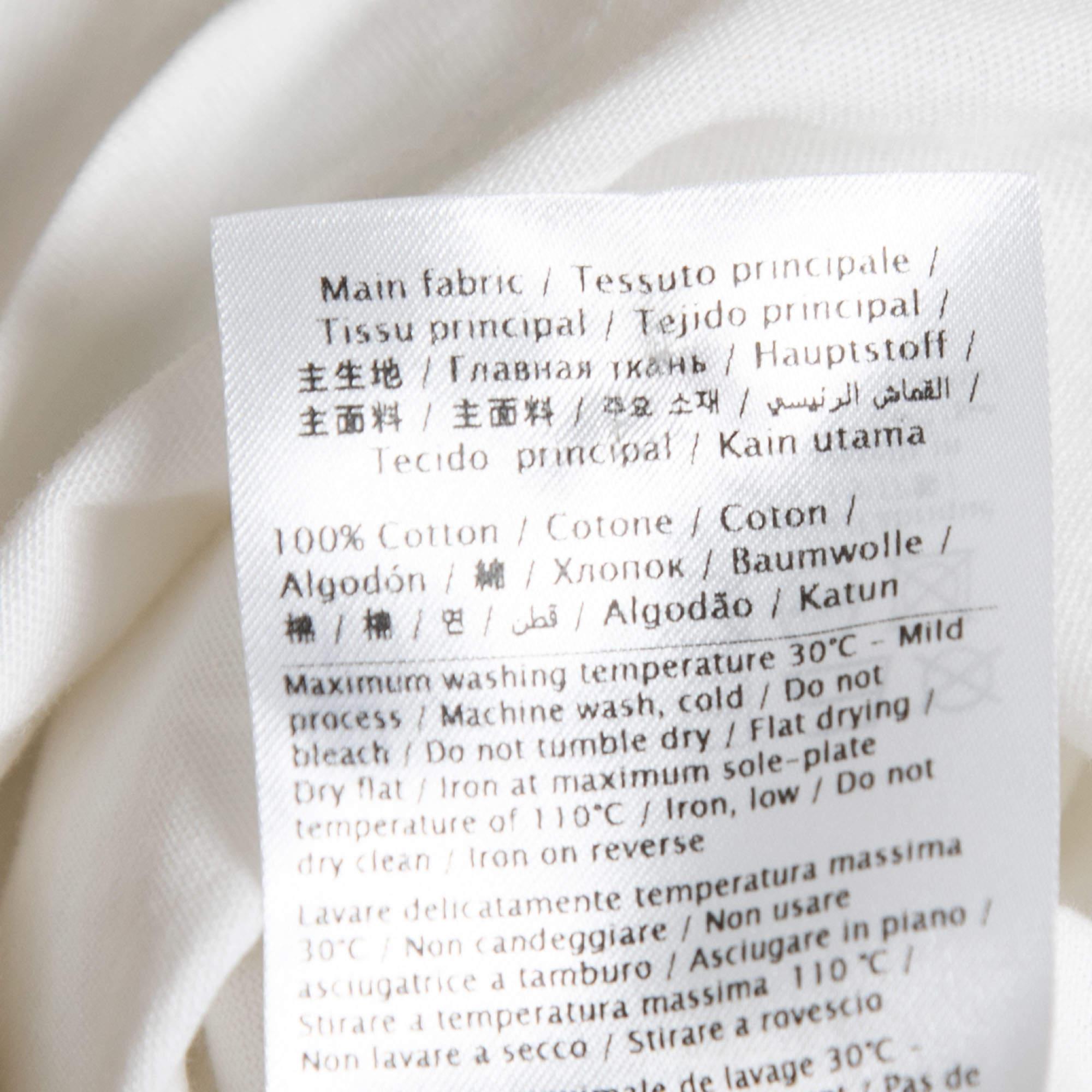 Valentino White Logo Printed Cotton Short Sleeve T-Shirt XS 1