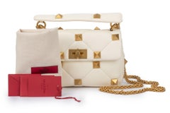 Valentino White  Roman Stud Bag New