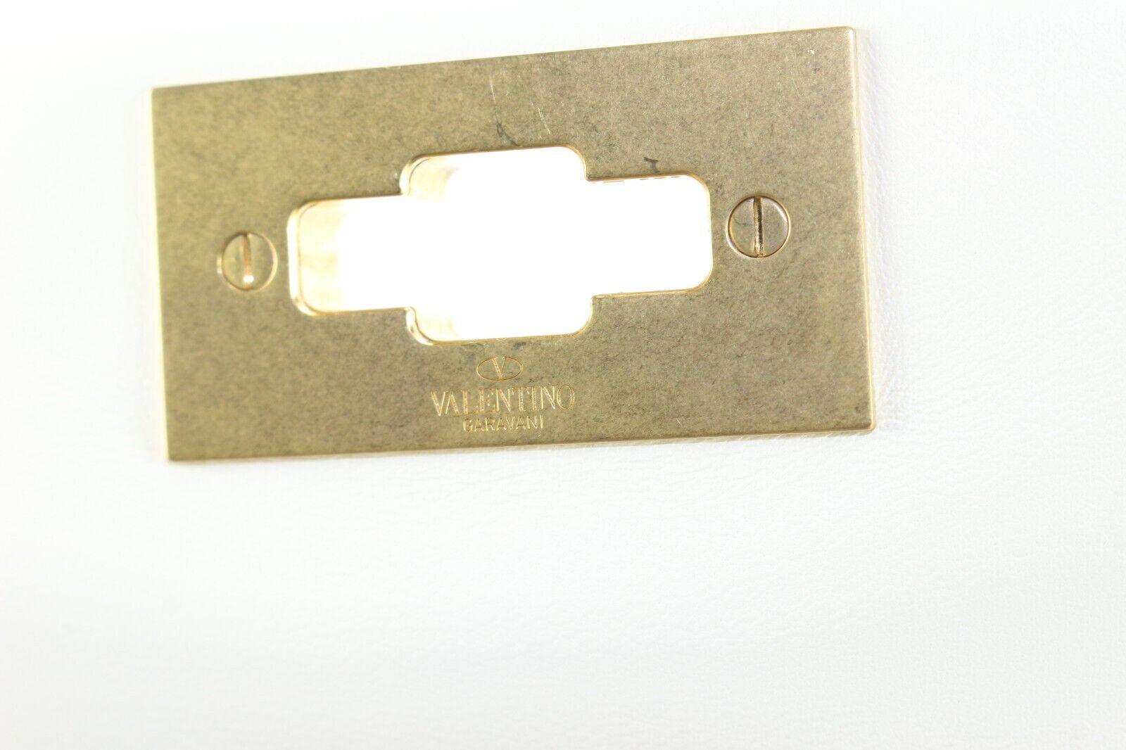 Blanc Valentino - Sac à bandoulière en or blanc avec clous romains 1VAL0407C en vente