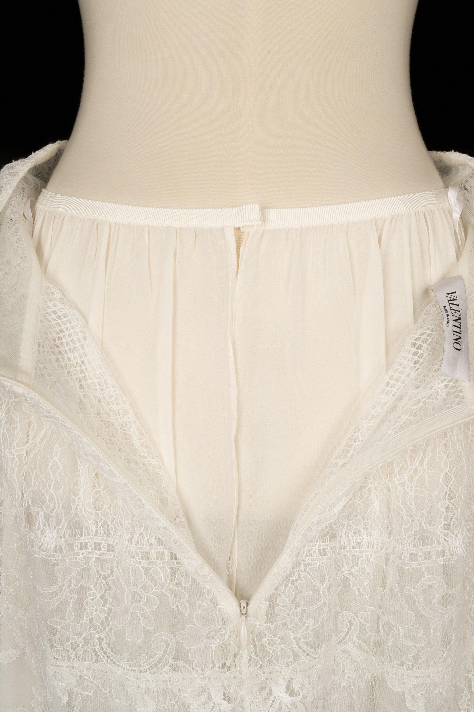 Valentino White Skirt with Silk Lining 2