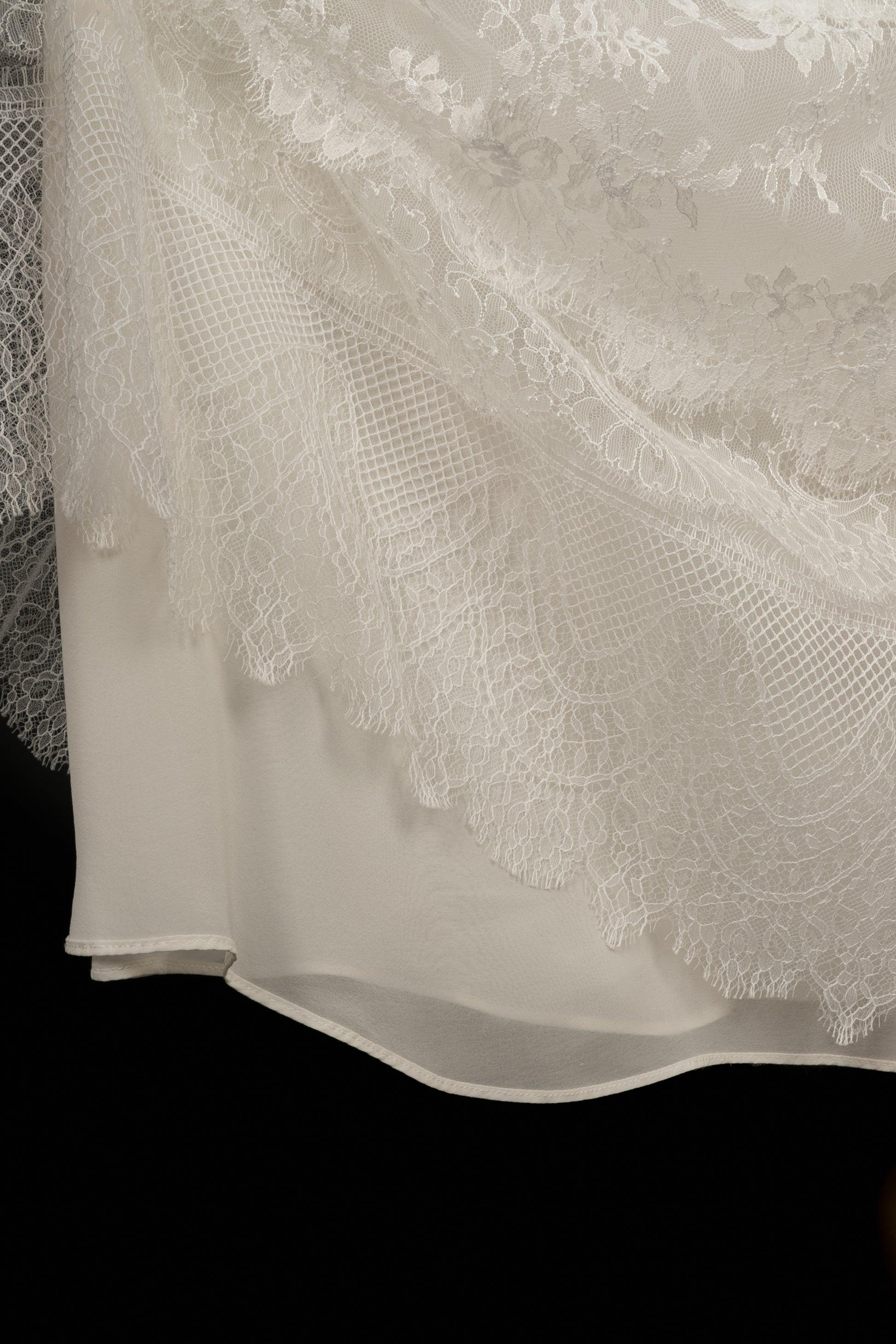 Valentino White Skirt with Silk Lining 3