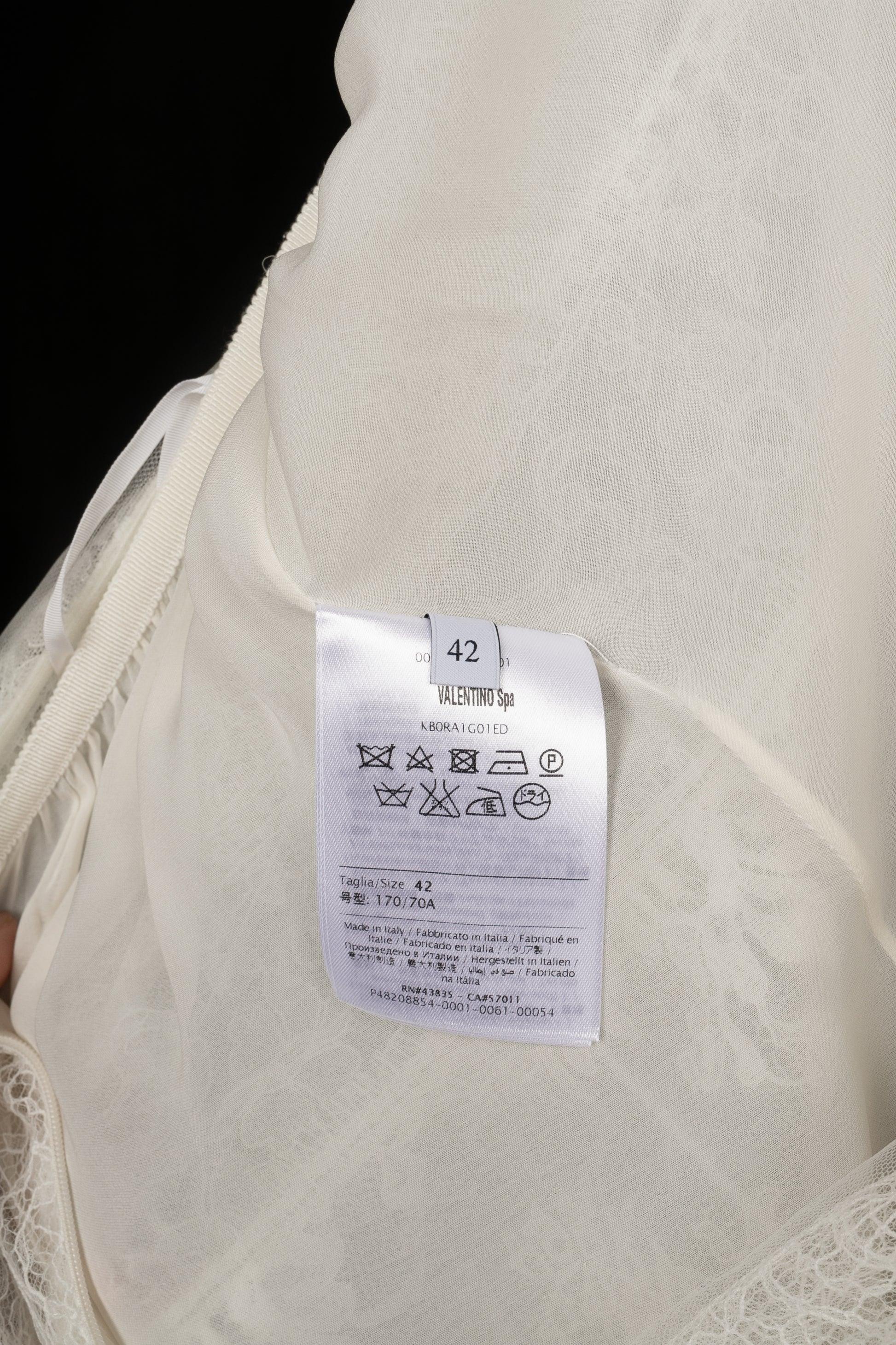Valentino White Skirt with Silk Lining 4