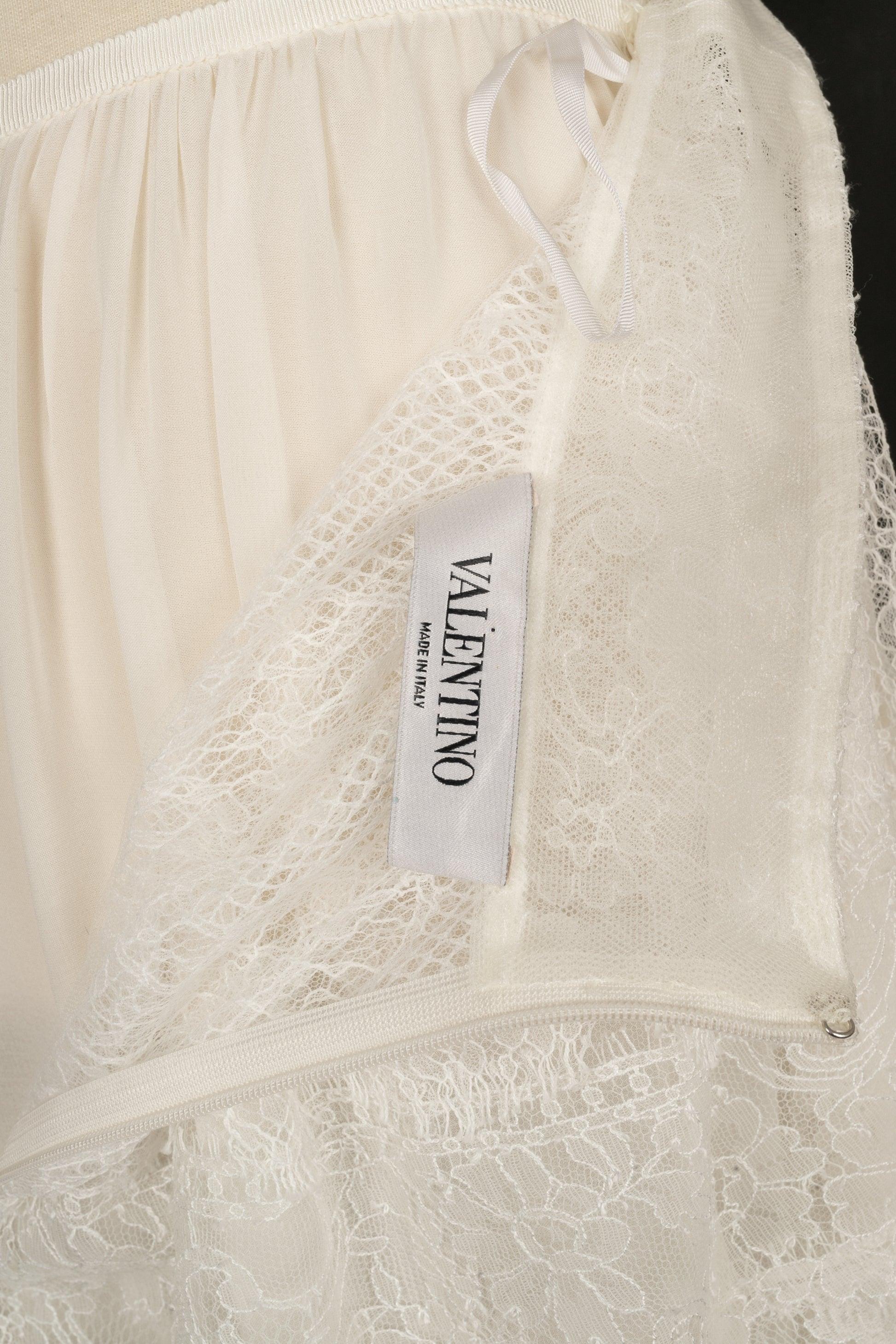 Valentino White Skirt with Silk Lining 5
