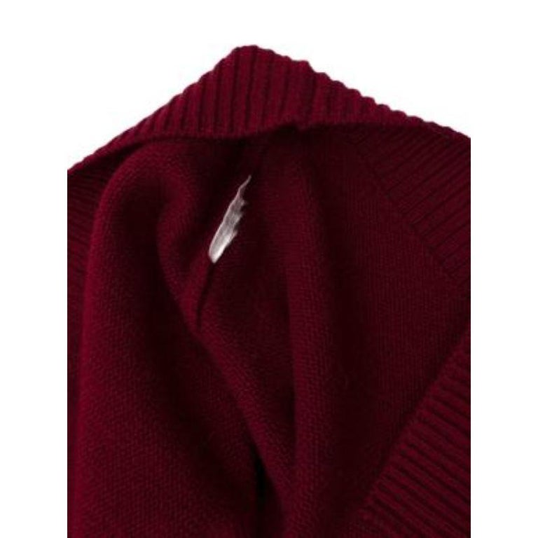 Valentino Wine Red Knit Jumper For Sale at 1stDibs