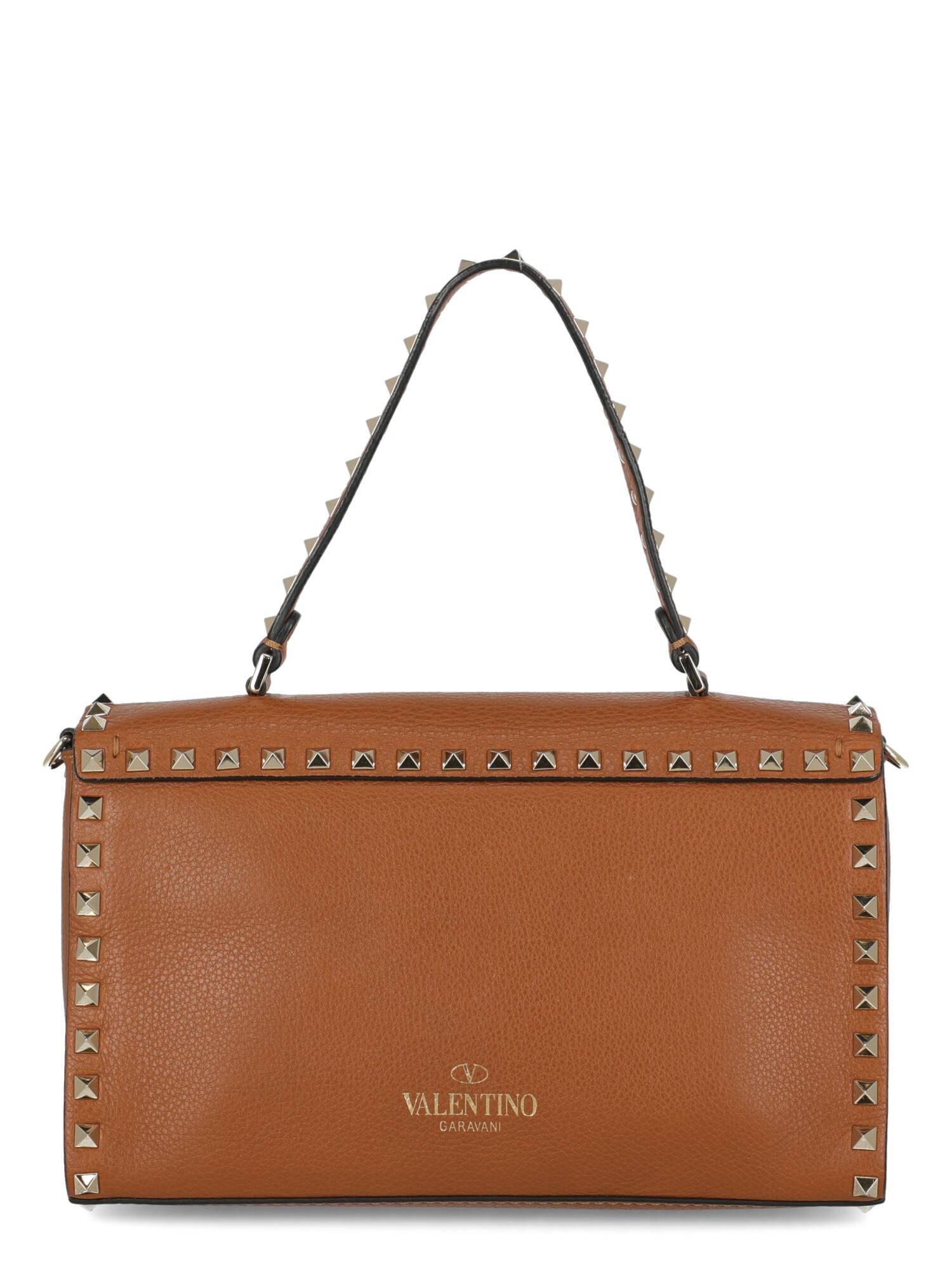 Women's Valentino Woman Handbag Brown Leather