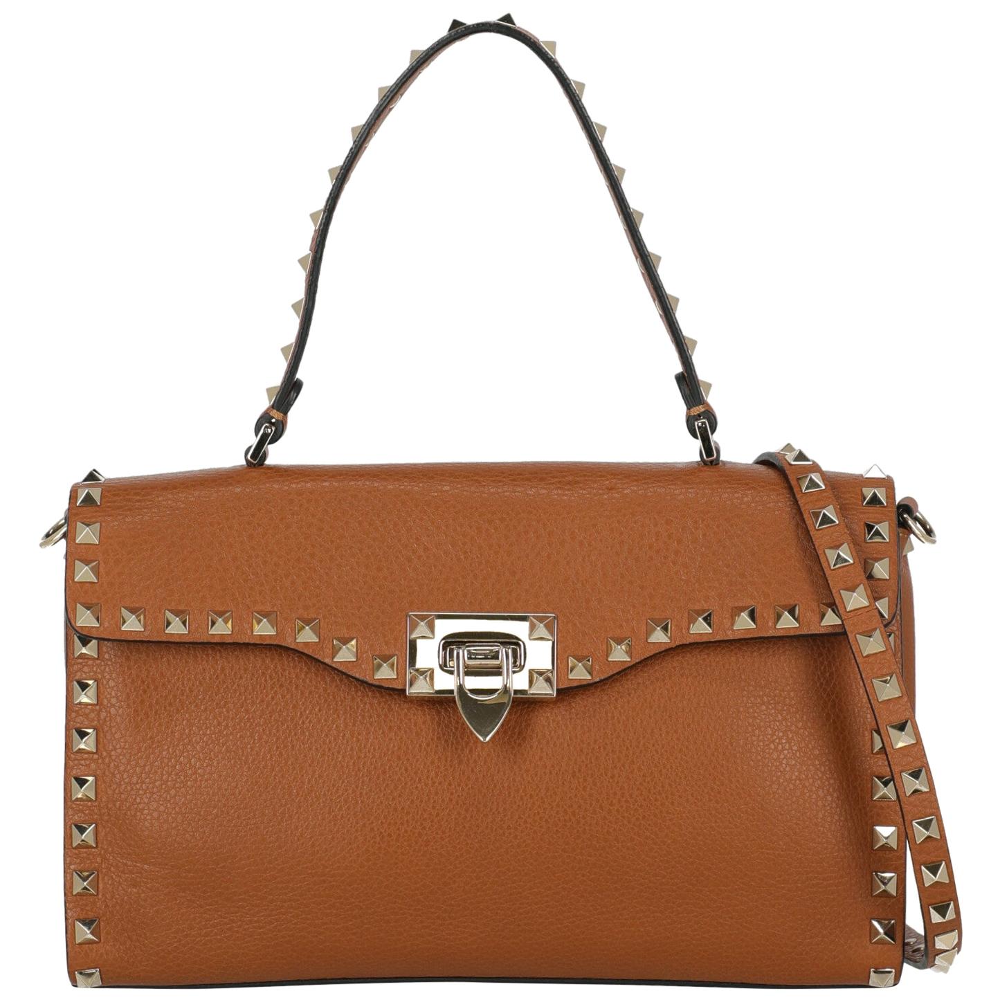 Valentino Woman Handbag Brown Leather