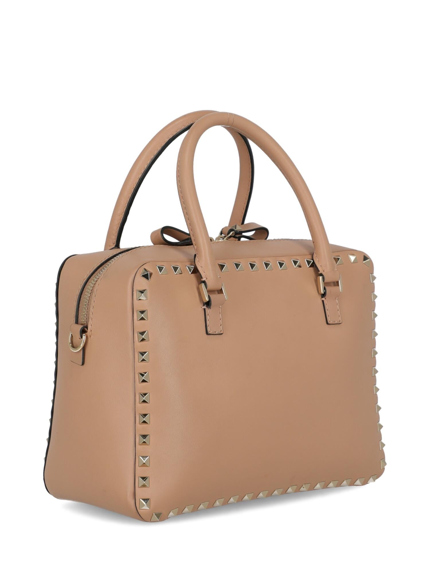 Brown Valentino Woman Handbag Pink Leather For Sale