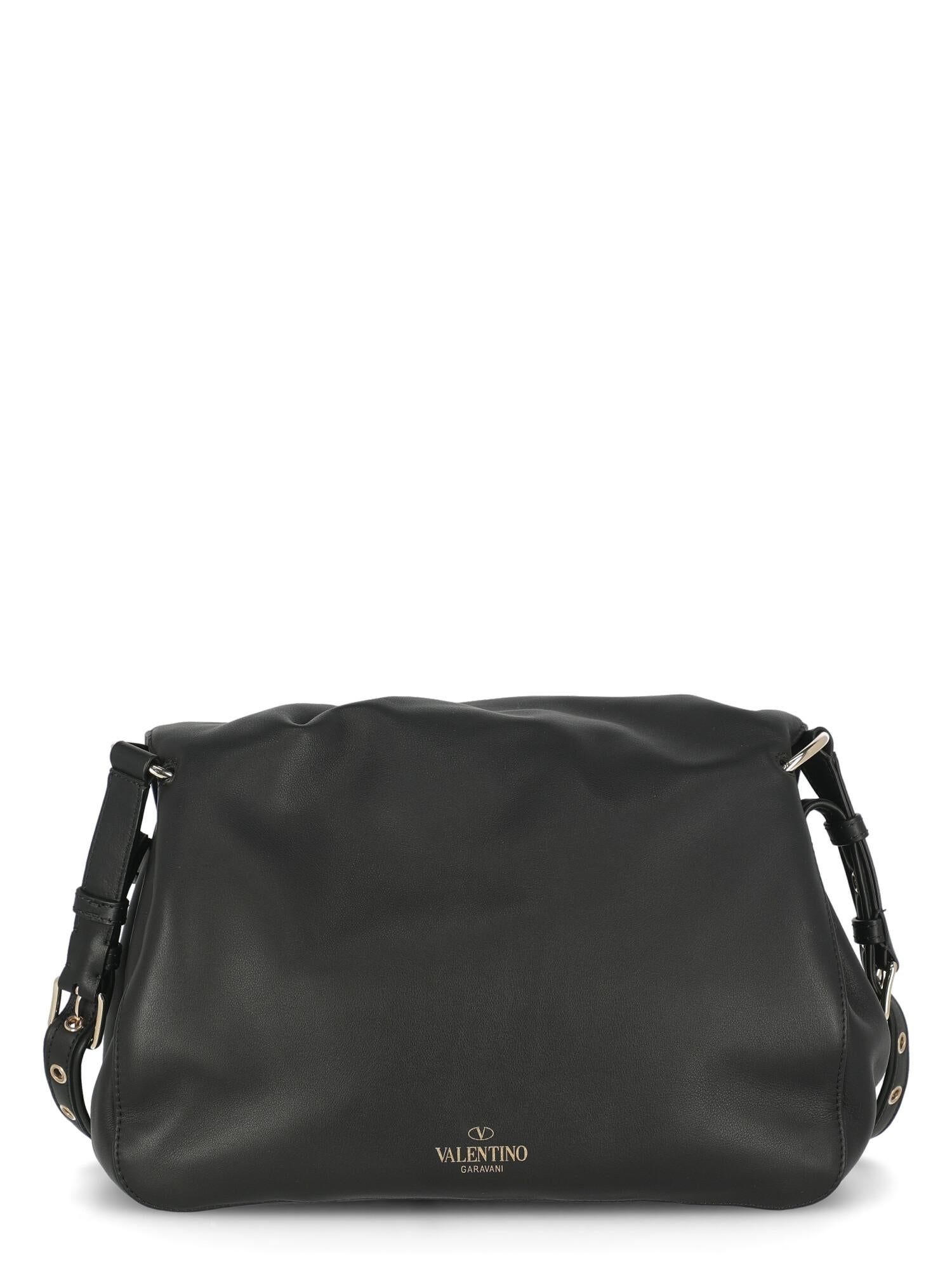 Women's Valentino Woman Shoulder bag  Black Leather For Sale