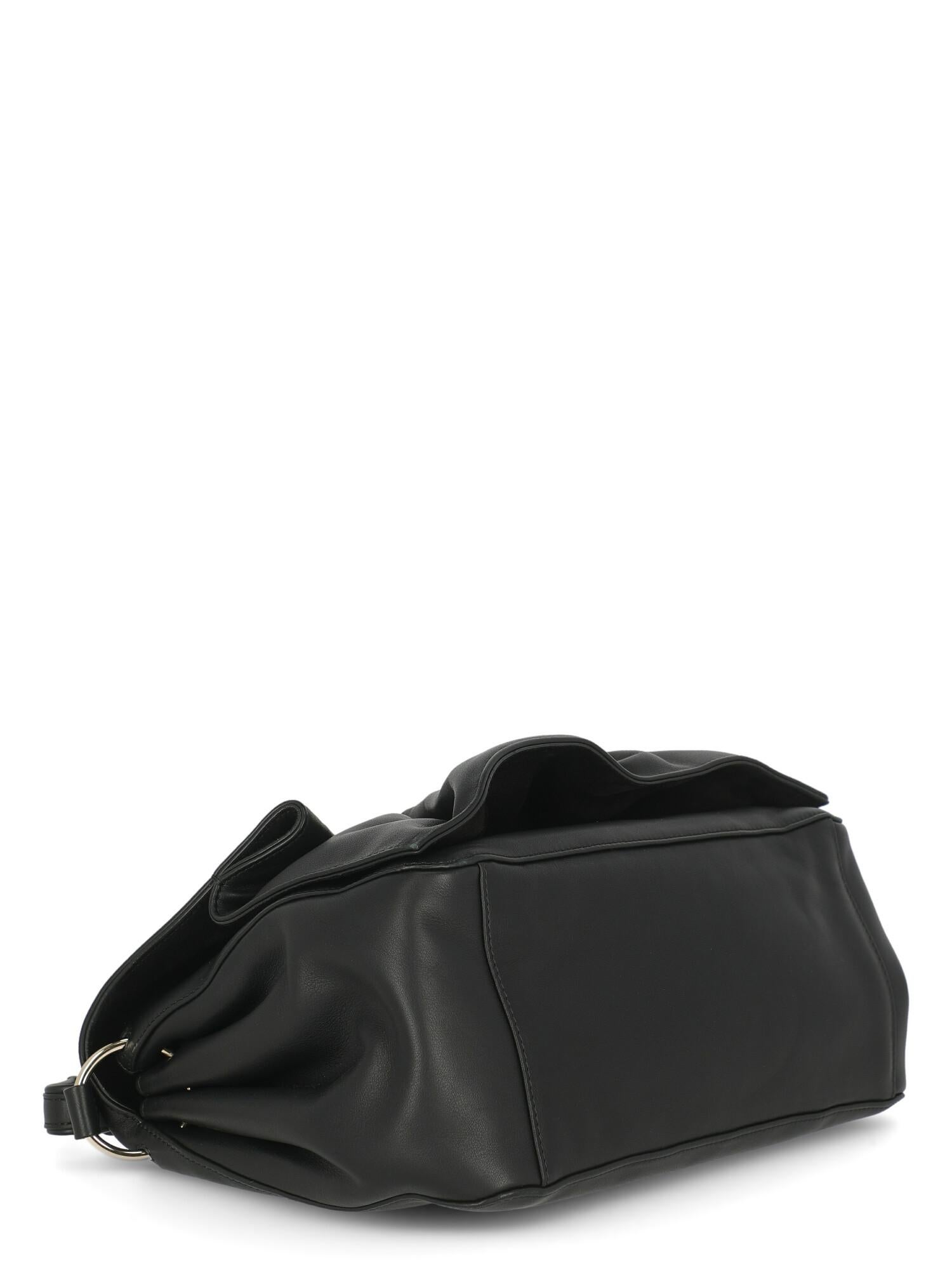 Valentino Woman Shoulder bag  Black Leather For Sale 1
