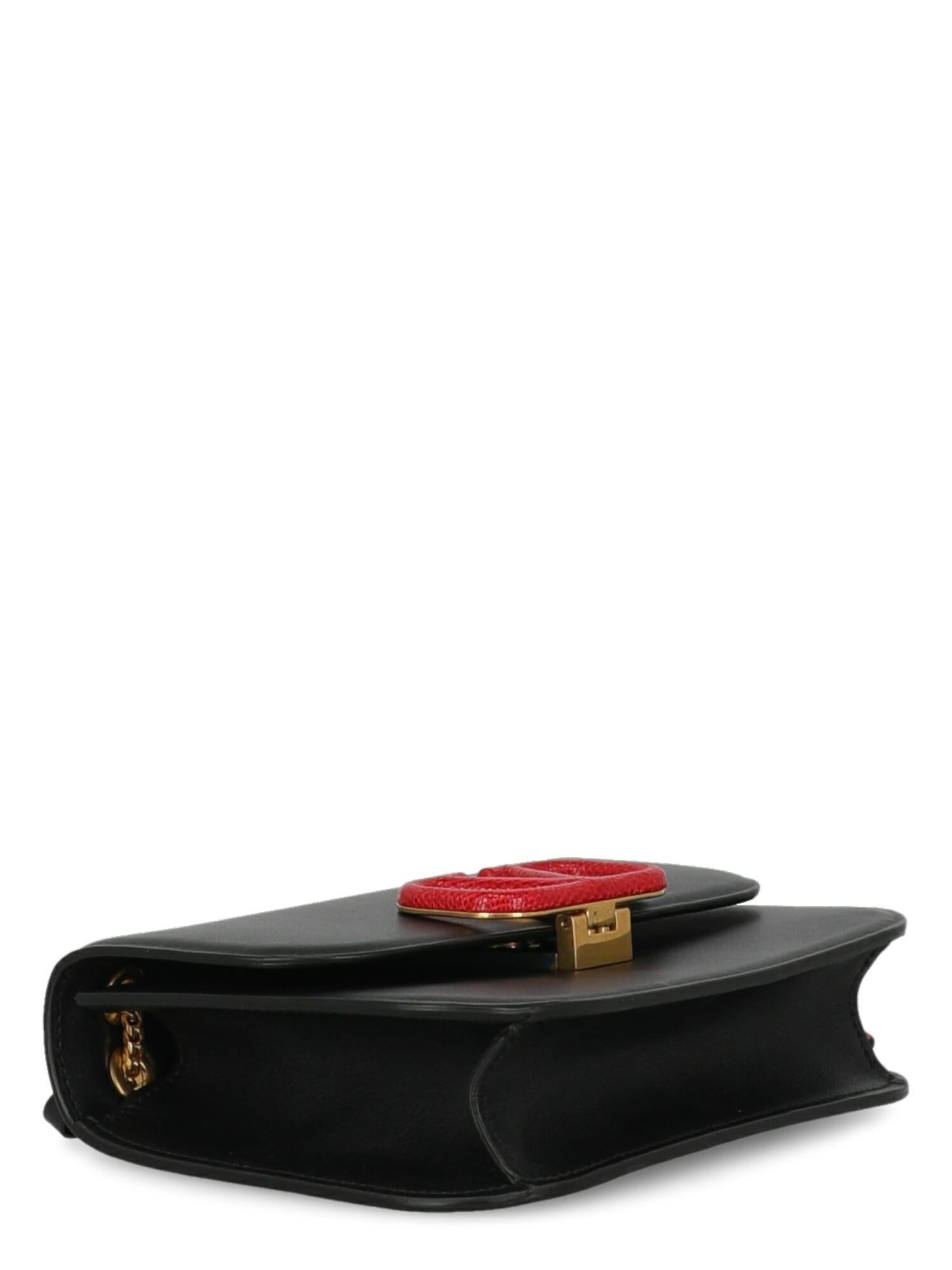 Valentino Woman Shoulder bag Black Leather 1