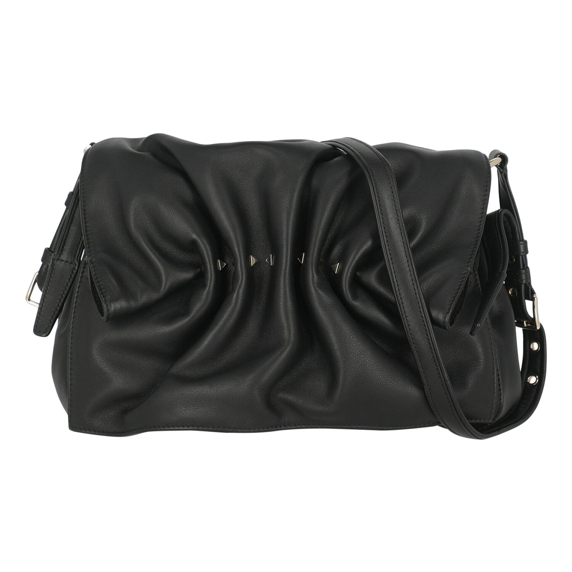 Valentino Woman Shoulder bag  Black Leather For Sale
