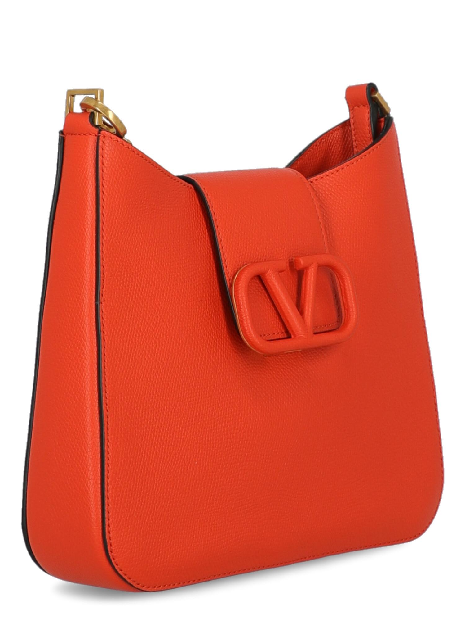 Red Valentino Woman Shoulder bag Orange Leather