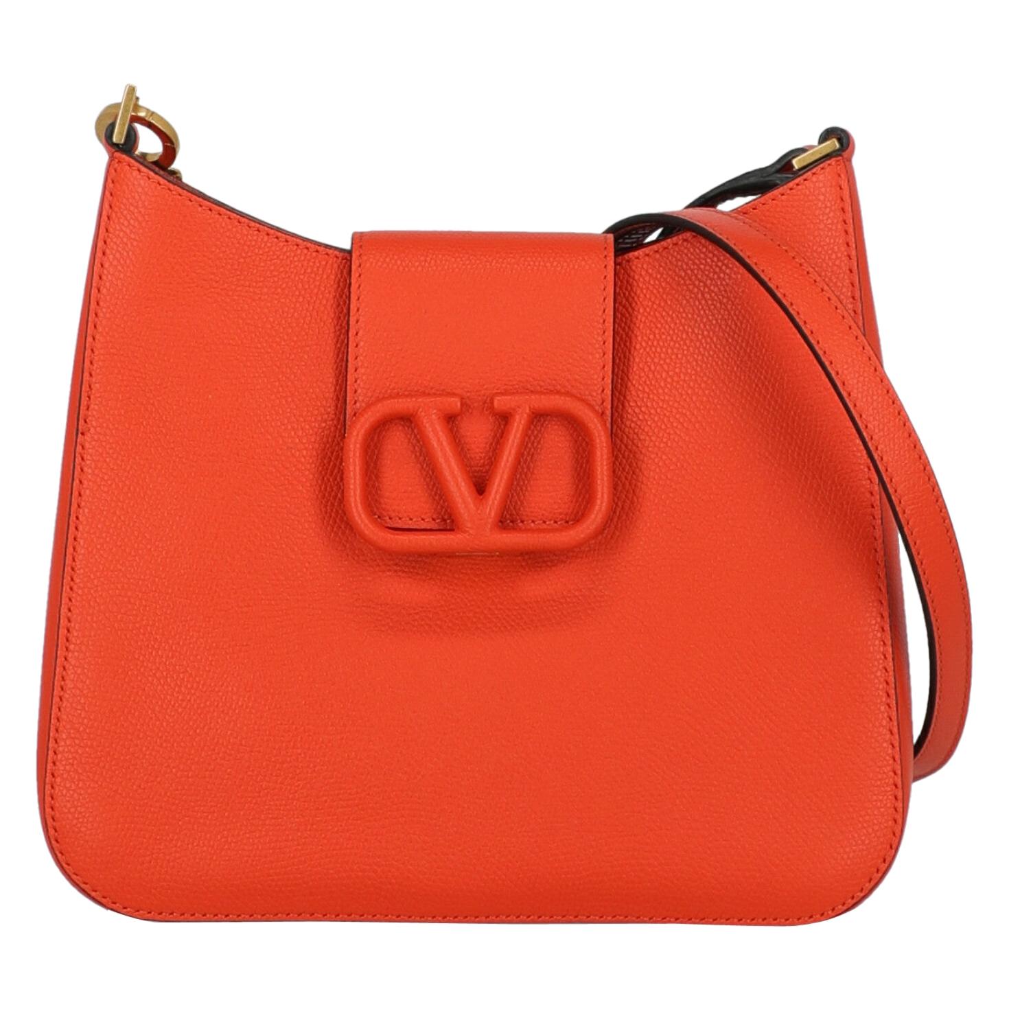 Valentino Woman Shoulder bag Orange Leather
