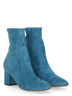Valentino Women  Ankle boots Blue Leather IT 39
