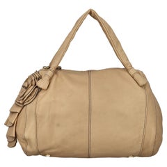 Valentino Women Handbags Beige Leather 