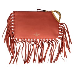 Valentino Women Handbags Orange Leather 