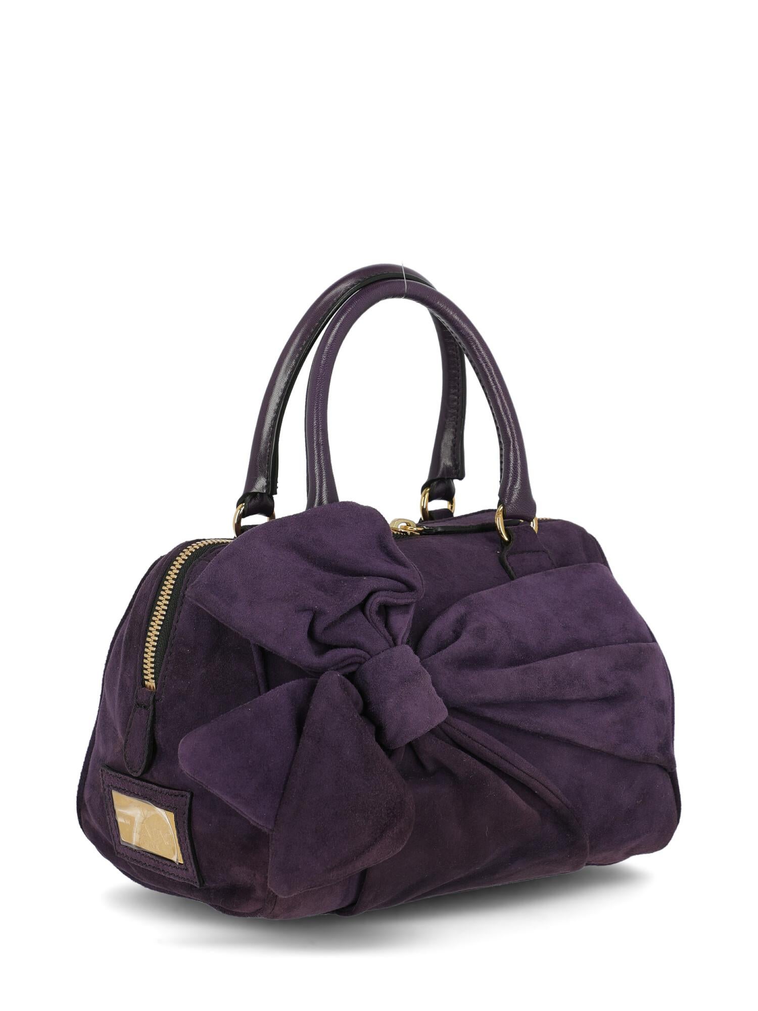 Black Valentino Women  Handbags Purple Leather For Sale