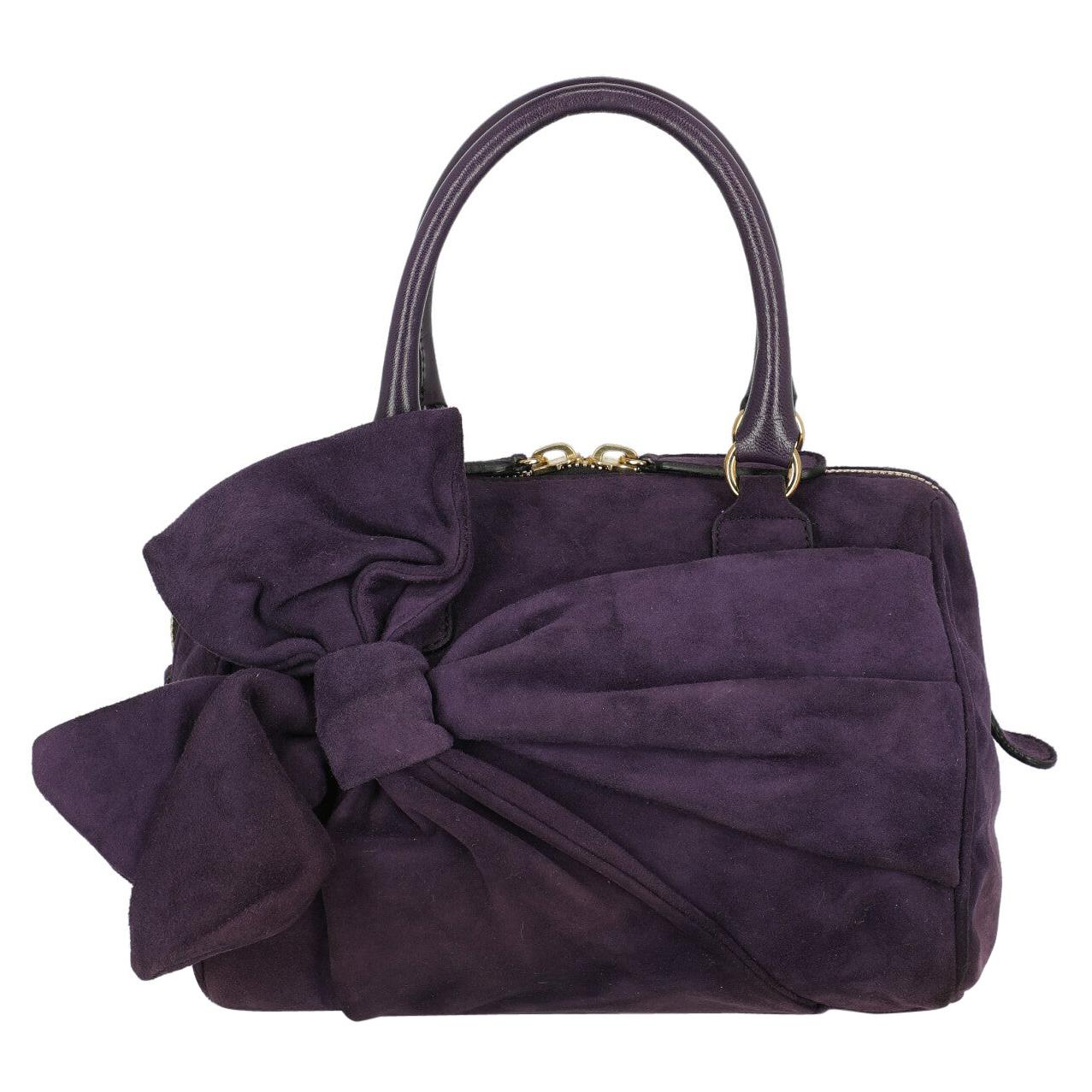 Valentino Women  Handbags Purple Leather For Sale