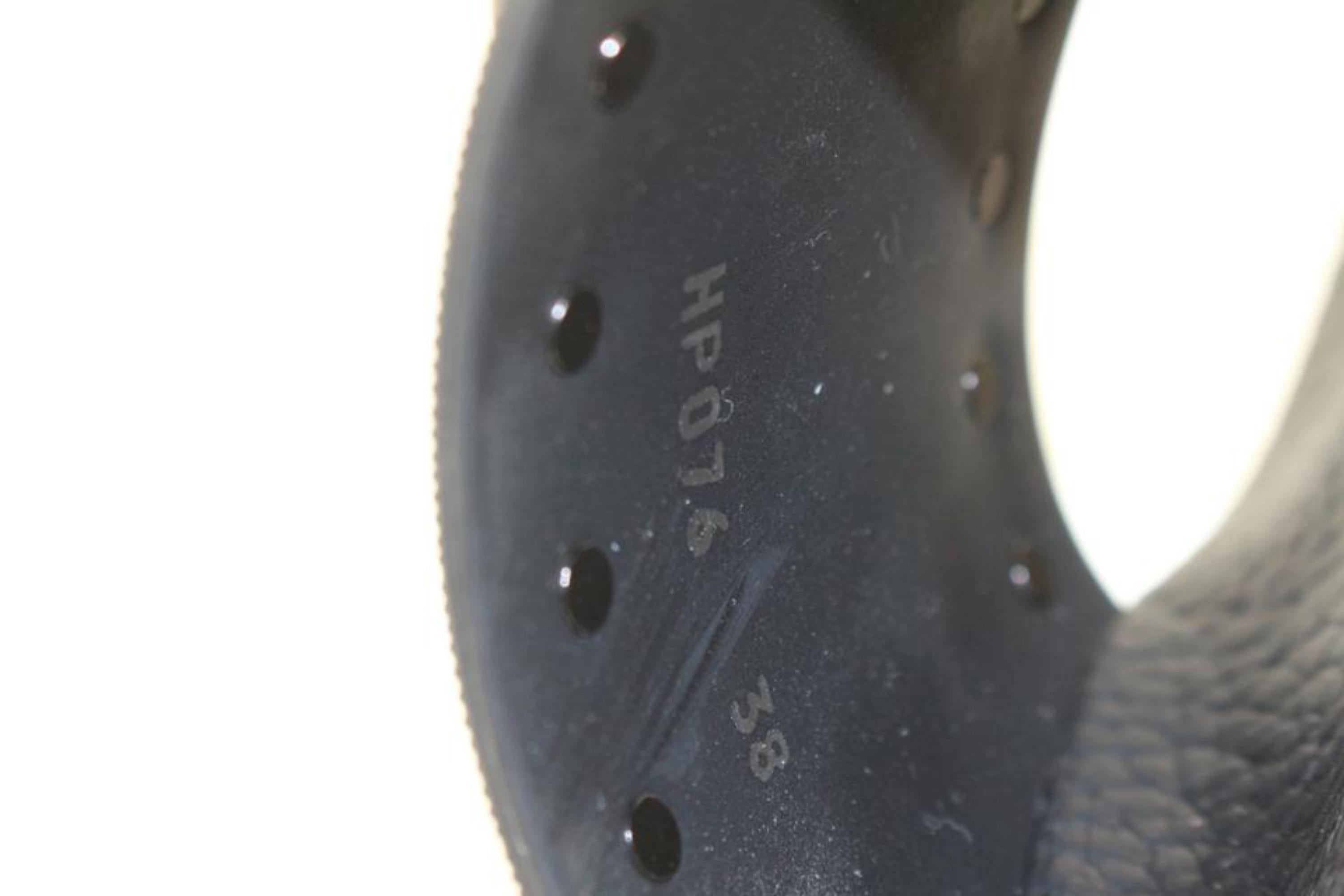 Valentino Women's 38 Black Rockstud Rubber Pool Slide Sandal 128v35 For Sale 4