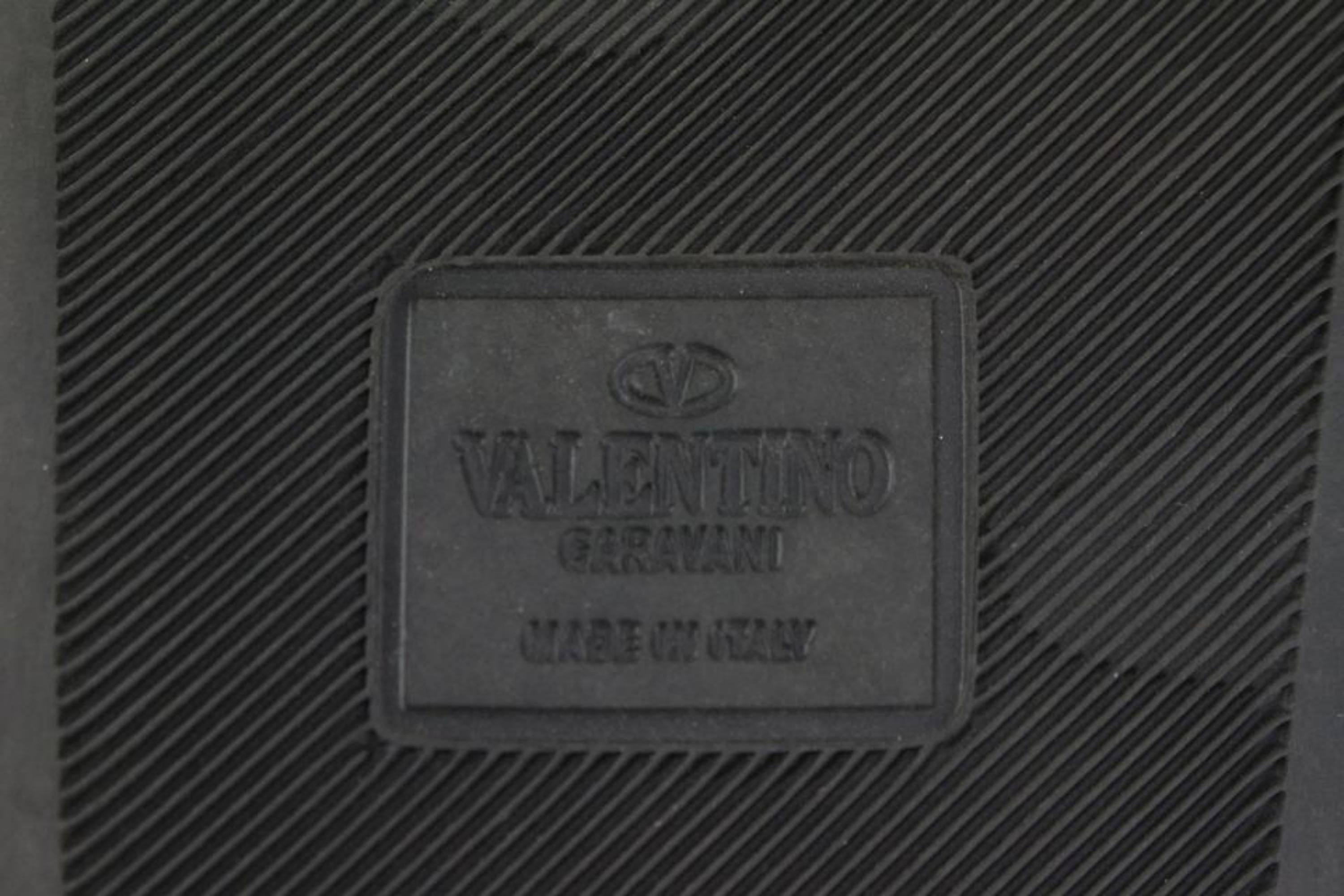 Valentino Women's 38 Black Rockstud Rubber Pool Slide Sandal 128v35 For Sale 5