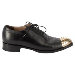 Valentino Women's Black Rockstud Cap Toe Oxford Shoes