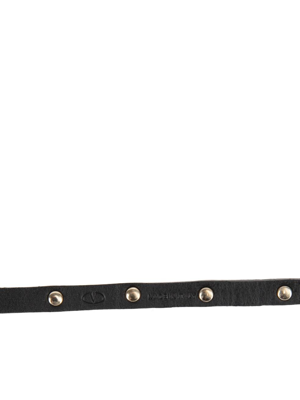 Valentino Women's Black Rockstud Wrap Belt 1
