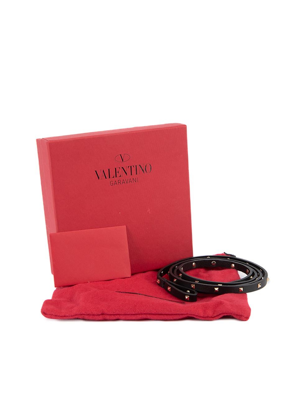Valentino Women's Black Rockstud Wrap Belt 2