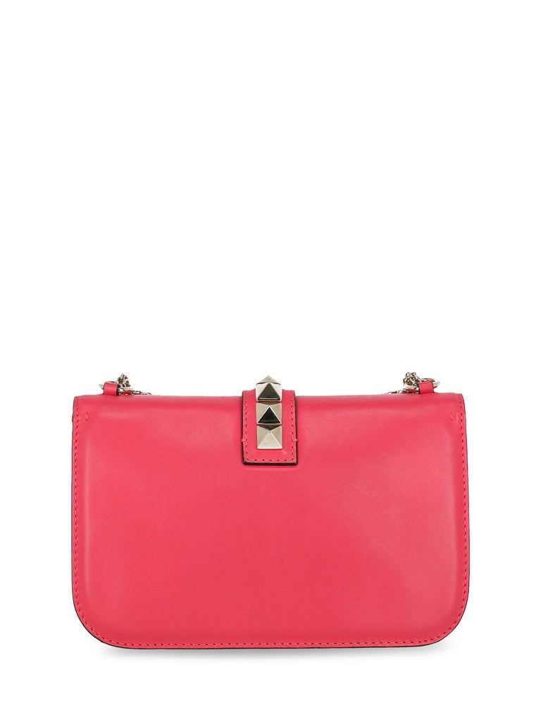 Valentino Women's Cross Body Bag Glam Rock Pink Leather For Sale at ...