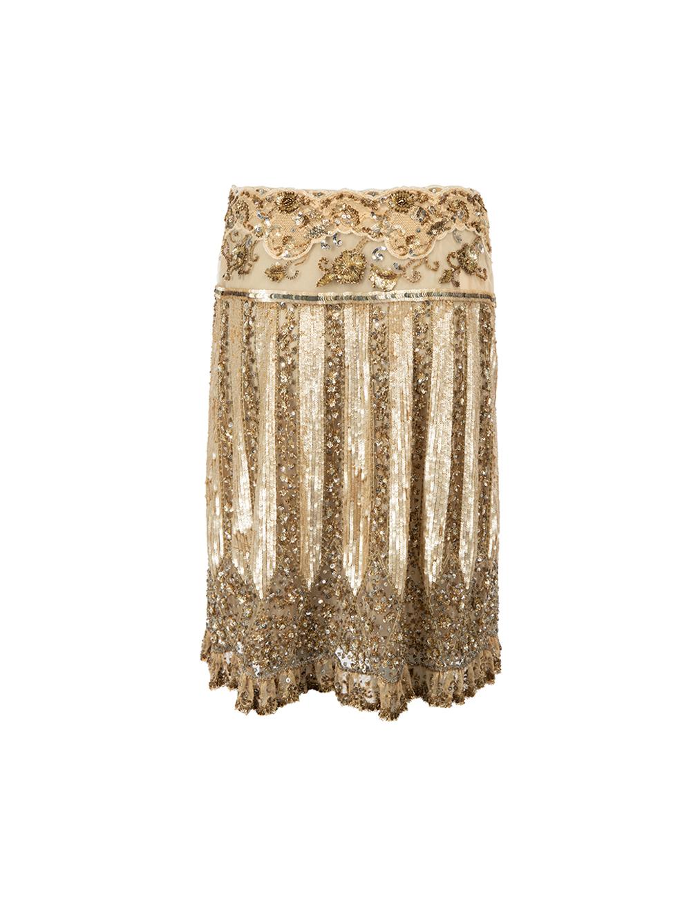 sequin skirt knee length