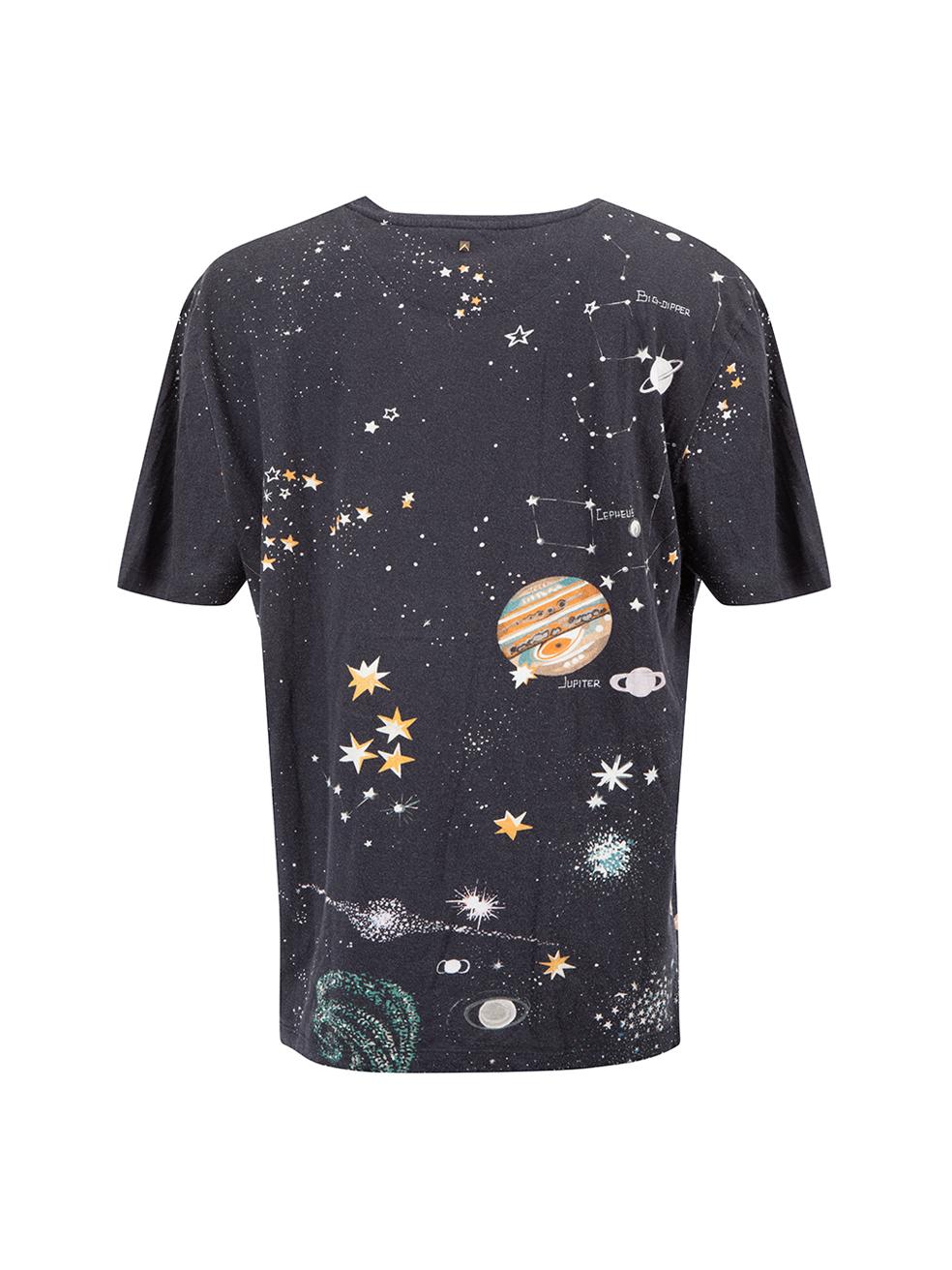 Valentino Women's Navy Solar System Print T-Shirt In Excellent Condition In London, GB