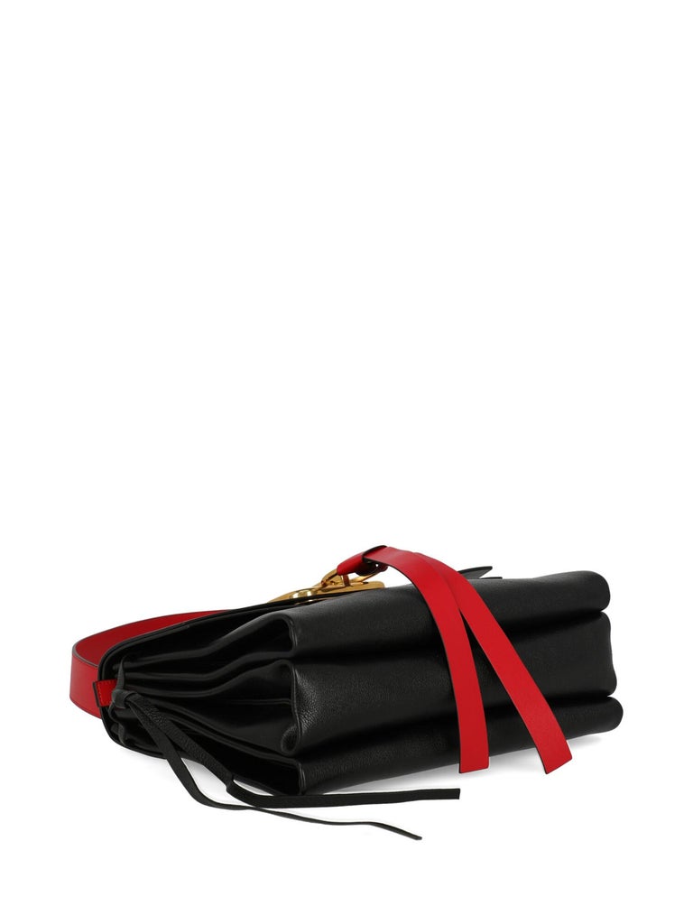 Valentino Garavani Medium VRING Shoulder Bag- Black RW0B0E02SEB