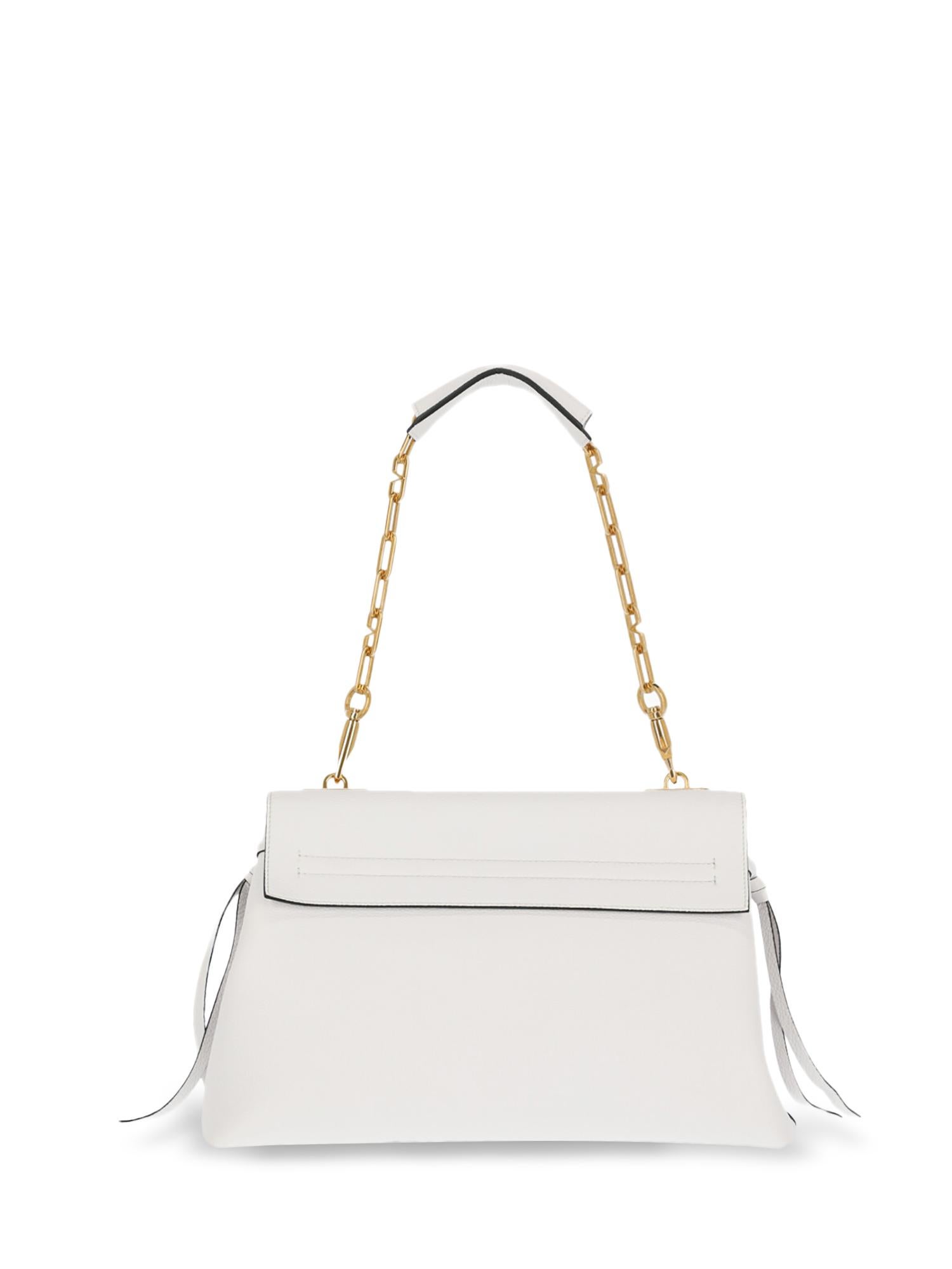 Valentino Women's Shoulder Bag VRing White Leather 1