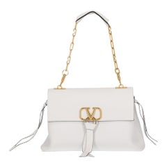 Valentino Women's Shoulder Bag VRing White Leather