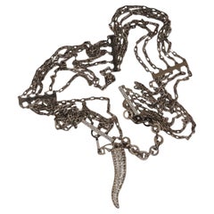 Valentino Donna Argento Cristallo A Link Cintura Vita Regolabile A. Silver