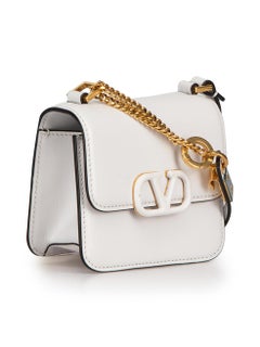 Valentino Women's White Leather VSling Micro Crossbody Bag