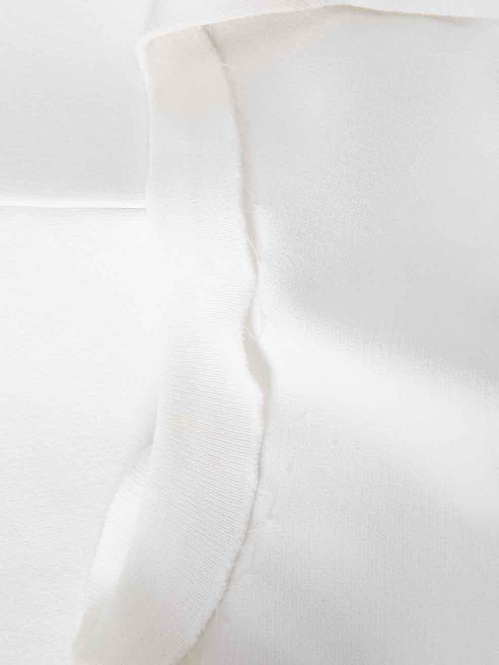Valentino Women's White Ruffle Short Sleeve Playsuit 1