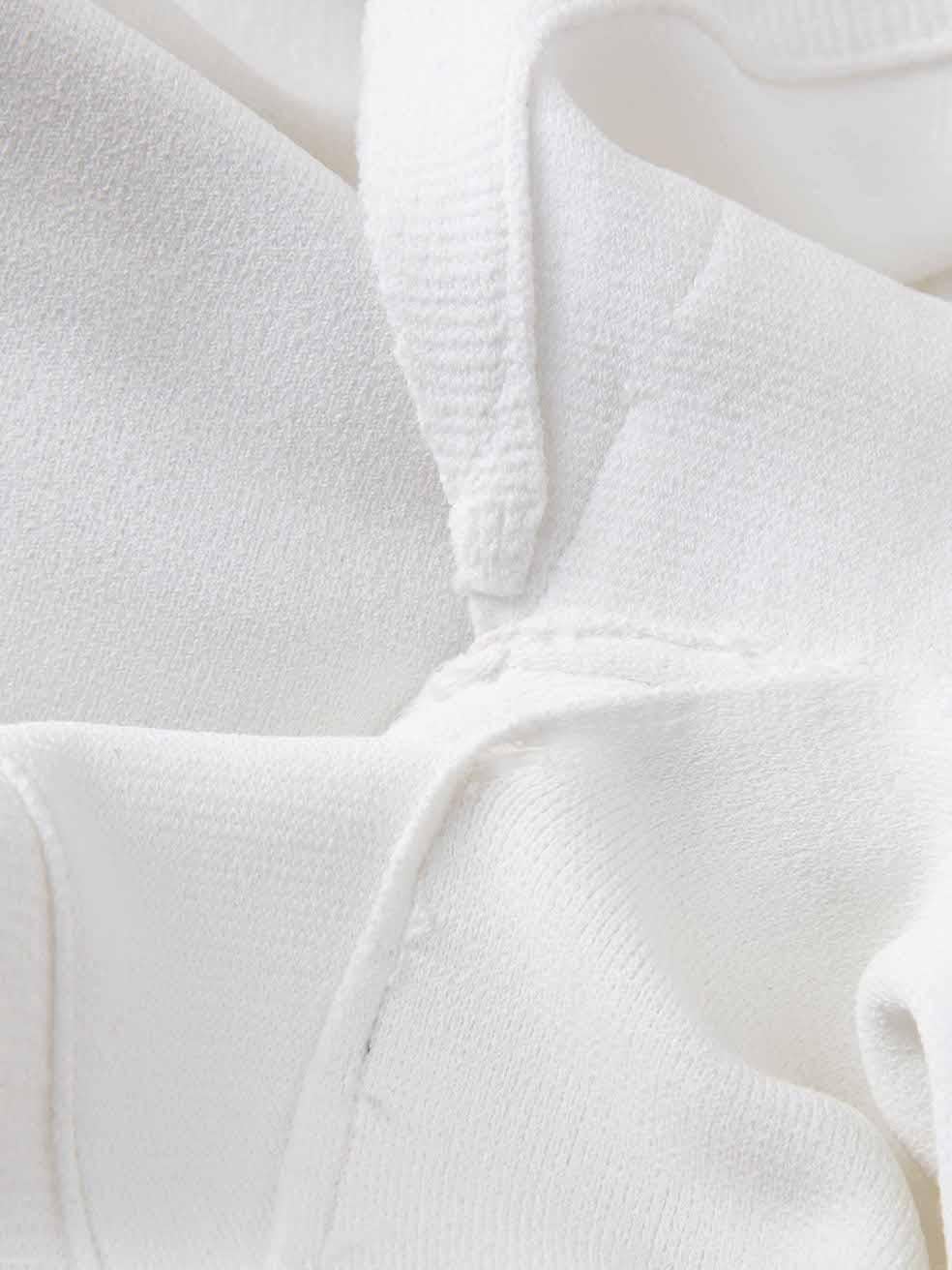 Valentino Women's White Ruffle Short Sleeve Playsuit 2