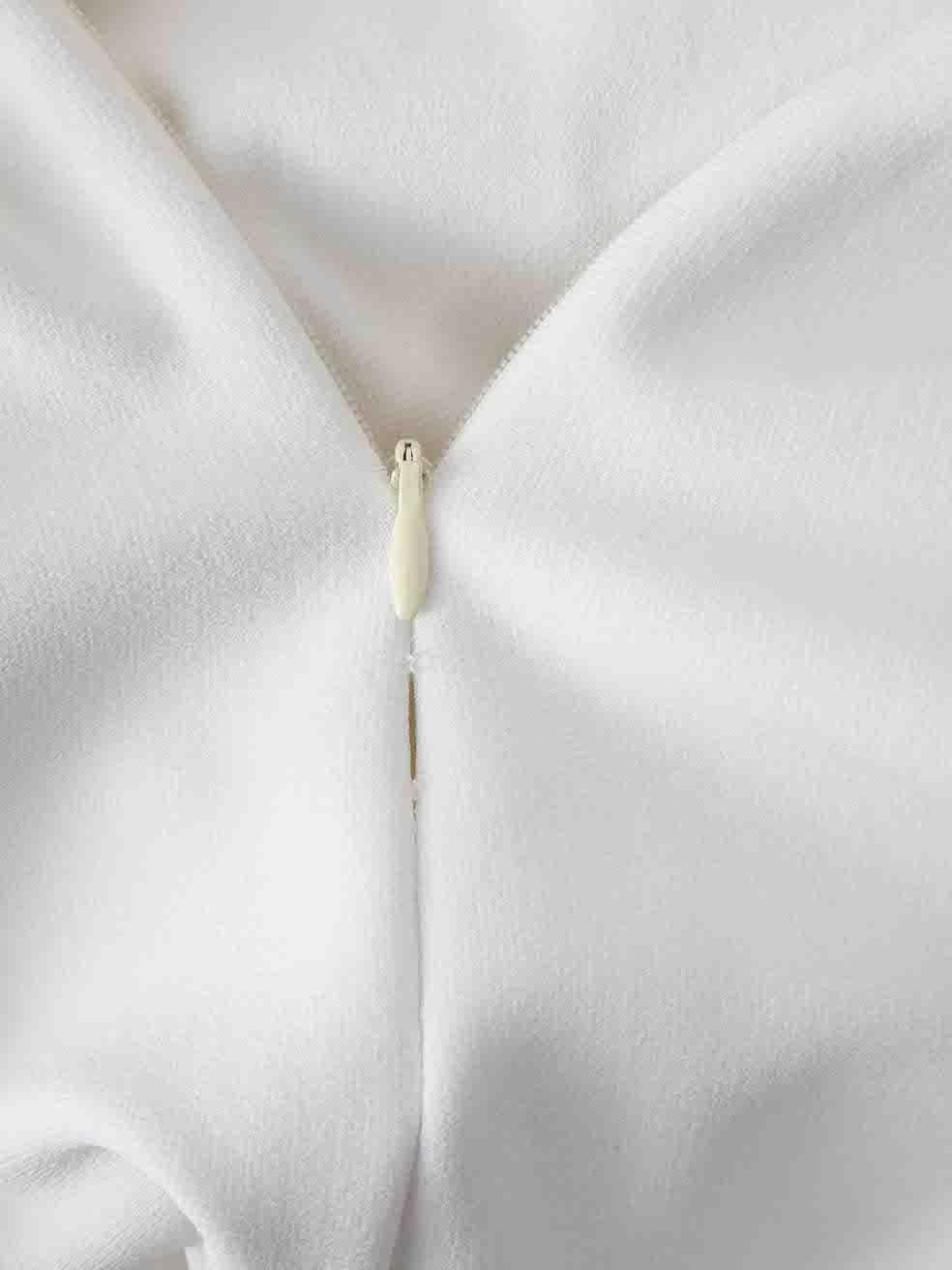 Valentino Women's White Ruffle Short Sleeve Playsuit 3