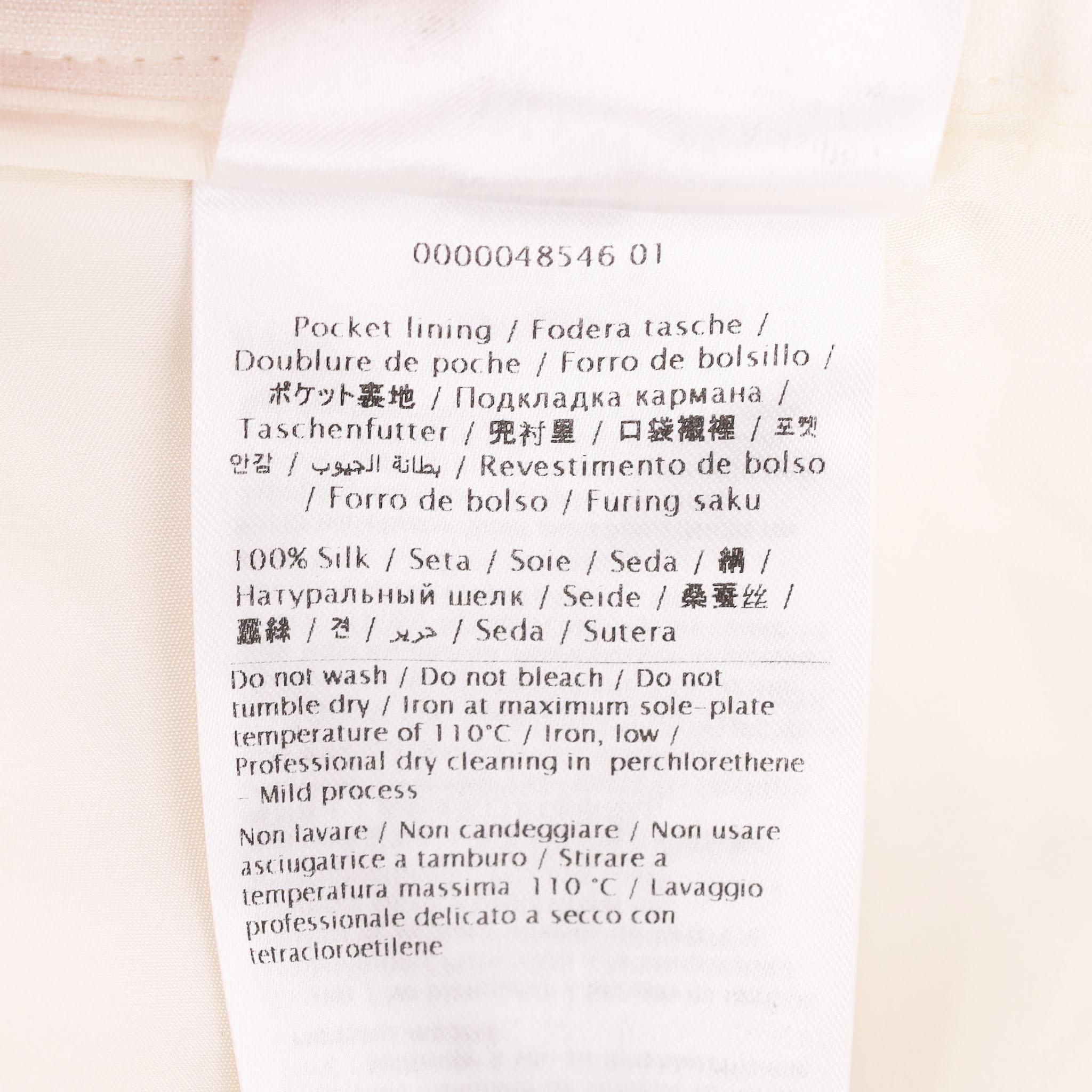 Valentino - Pantalon droit en laine et soie mélangées en vente 4