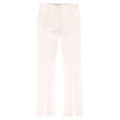 Valentino - Pantalon droit en laine et soie mélangées
