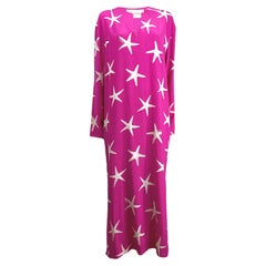 Valentino X Alessandro Michele Escape 2024 Starfish fuschia crepe silk dress