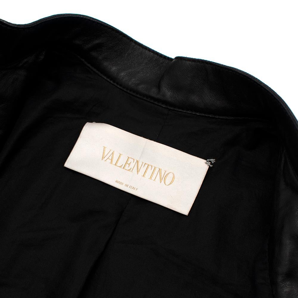 Valentino x Goop Wonder Woman Black Stud Leather Jacket - Size US 6 In Excellent Condition For Sale In London, GB