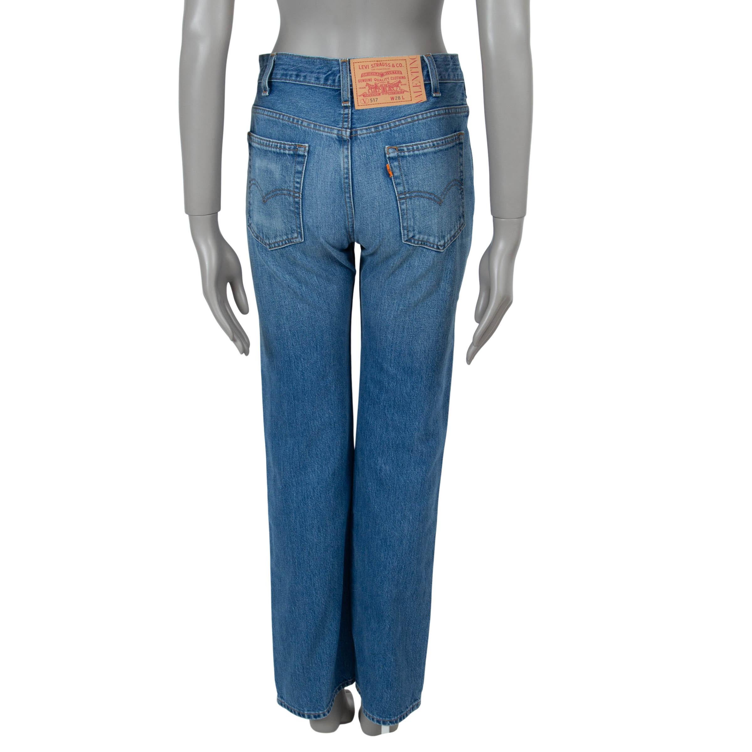 Blu Valentino x LEWIS blue 1969 RE-EDITION Pantaloni di jeans 28 XS in vendita