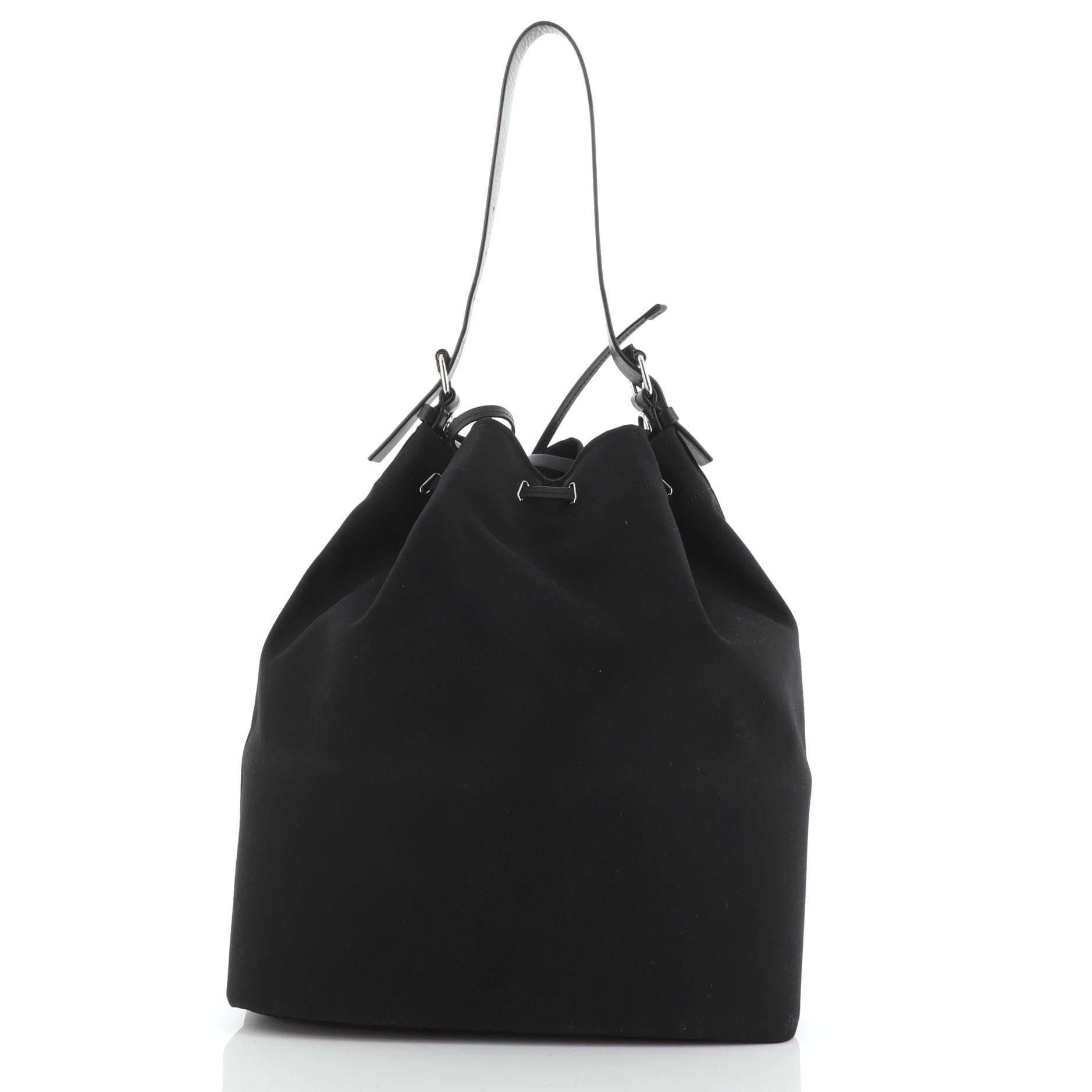 printed nylon shoulder bag